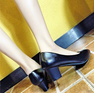 Chaussures d'affaires noires OL à talons pour femmes - Product Image 4