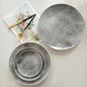 Vajilla de <span class=keywords><strong>Cemento</strong></span> para Catering de Bodas al por Mayor, Juegos de Platos Resistentes para Ocasiones Especiales - Product Image 3