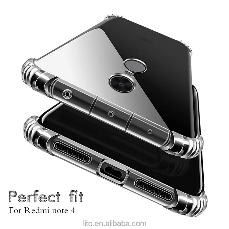 New arrival mobile phone accessories for xiaomi redmi note 4 shockproof tpu phone case for xiaomi note 4