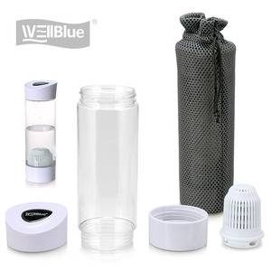 Bottiglia d'Acqua Alcalina con <span class=keywords><strong>Idrogeno</strong></span> Wellblue 550ML in PET e Filtro, Nuovo Design <span class=keywords><strong>Generatore</strong></span> <span class=keywords><strong>di</strong></span> Acqua Idrogenata per Uso <span class=keywords><strong>Domestico</strong></span> - Product Image 6