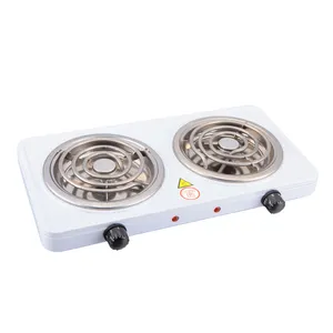 Coil Plate Stoves Double Electric Coil Cooking Stove DC Hot Plate Cocina Electrica 110v Burner Square Shell Single Travel