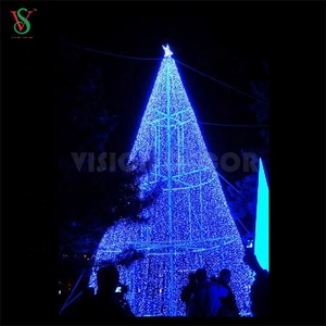 <span class=keywords><strong>Led</strong></span> Khổng Lồ Ngoài Trời 3d <span class=keywords><strong>Motif</strong></span> Ánh Sáng Trang Trí Lớn Thắp Sáng Acrylic Giáng Sinh Cây Nón Với Ngôi Sao Santa Sleigh - Product Image 3