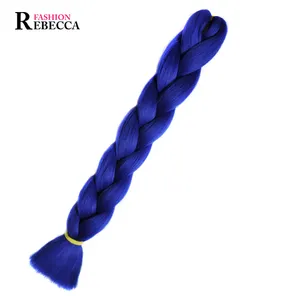 Rebecca Wholesale Synthetic Hair Extension High Quality Ombre Braiding Hair Raw Material Jumbo Braid Synthetic Braiding Hair