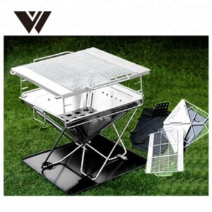 S.S.S.S. Pliant Portatif de Charbon de Bois De Barbecue Pour La Cuisson En Plein Air Camping Randonnée Pique-Nique - Product Image 6