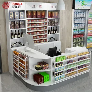 RD-CC 23 magasin de supermarché Simple comptoir de magasin bureau de caisse à vendre supermarché. Magasin. shop acier + bois 600x600x850mm CN;GUA
