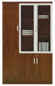 Cao cấp Trung quốc nội thất văn phòng cạnh tranh cao Tủ hồ sơ với cử<span class=keywords><strong>a</strong></span> kính gỗ Veneer giá trị tuyệt vời - Product Image 2