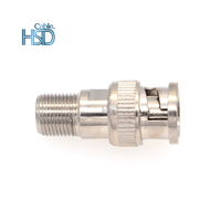 RG59 RG6 Coaxial BNC Fat Connector Plug Fábrica de alta calidad Macho China Conector Bnc Cable Audio y video Bnc a Tv Coaxial