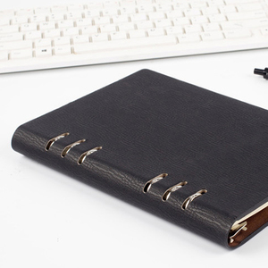 Cao cấp tùy chỉnh A5/A6 da ràng buộc chất kết dính máy tính xách tay 6-Ring ràng buộc chất lượng lá lỏng bơm lại cho món quà Cách sử dụng - Product Image 6