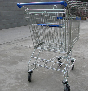 Stockage Courses Au Supermarché <span class=keywords><strong>Chariot</strong></span> Métal Utilisé Caddies - Product Image 2