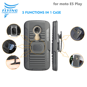 <span class=keywords><strong>Shell</strong></span> anillo Kickstand cinturón Clip Holster funda de teléfono para Moto <span class=keywords><strong>E5</strong></span> juego - Product Image 5