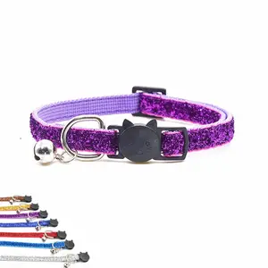 Cat products Gerrit fashion cat face safety buckle adjustable cute cat bling collars