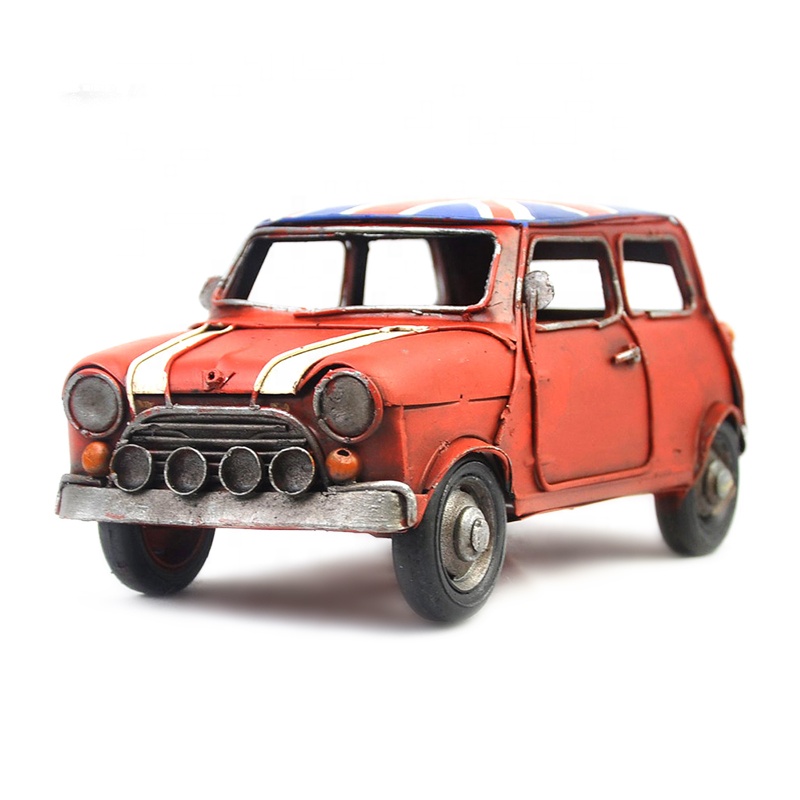 Оптовая продажа, металлическая модель автомобиля, домашний декор, антикварные металлические поделки для украшения офиса, бара