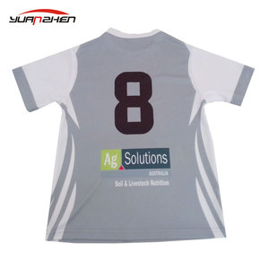 Grey fashionable unisex design pattern dry fit football jersey - Product Image 2