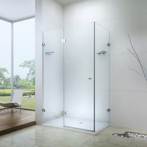 Nouvelle promenade moderne de luxe dans la cabine de douche de vapeur de forme carrée de cabines de douche