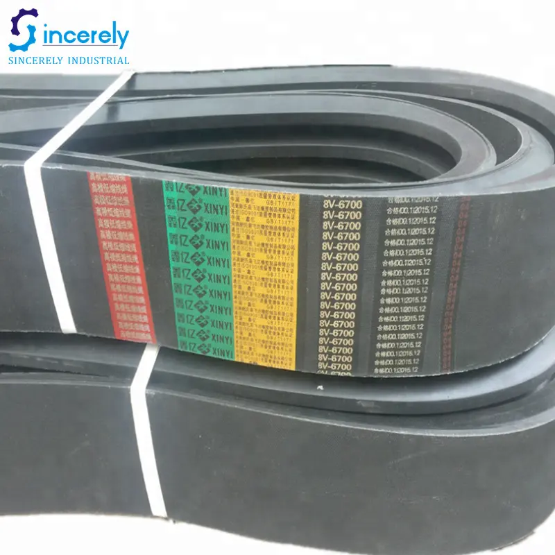 China professionele supply Rubber Banded V Riem/Verpakt Banded V riem 3 V 5 V 8 V 9J 15J 25J AJ BJ CJ DJ EJ