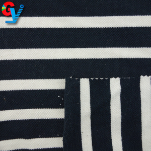 <span class=keywords><strong>Tissu</strong></span> maille 100 <span class=keywords><strong>coton</strong></span>, textile simple à rayures extensibles, tricoté, vente en gros - Product Image 4