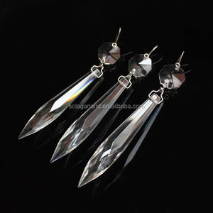 Contas de Prisma de Gelo Transparentes de Alta Qualidade em Vários Tamanhos para Pendurar, Peças de Lustre de Vidro, Pingentes - Product Image 3