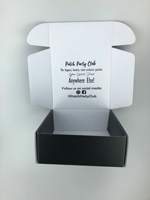 Panneau ondulé blanc, recyclage bon marché, boîtes de courrier, compacte, avec impression de beauté mensuelle, Fitness