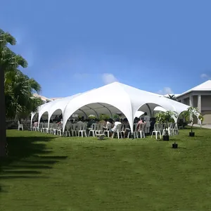 Tenda Kanopi Struktur Membran Elastis Luar Ruangan, untuk Pesta Pernikahan/Restoran