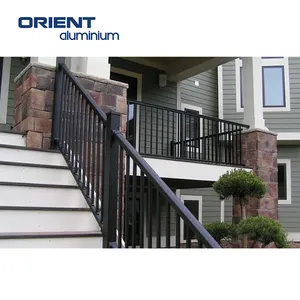 Workpro — balustrade d'escalier en aluminium, balustrade d'extérieur en métal pour les marches