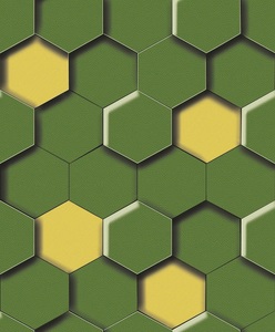 Papel Tapiz <span class=keywords><strong>3D</strong></span> de Diseño Hexagonal Moderno para Decoración del Hogar - Product Image 2