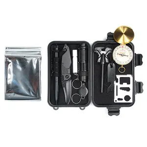 Mẫu Miễn Phí Khẩn Cấp Thảm Họa <span class=keywords><strong>Survival</strong></span> <span class=keywords><strong>Kit</strong></span> Với Fire Starter <span class=keywords><strong>Survival</strong></span> Dao Và Thẻ - Product Image 1