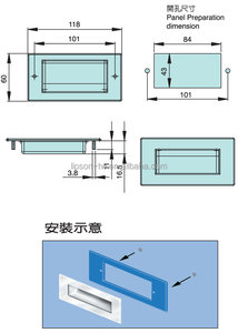 HP-002 Kitchen Hardware Cabinet <strong>Drawer</strong> <strong>Pull</strong> <strong>Handles</strong> Industrial <strong>Handles</strong> And <strong>Knobs</strong> Stainless Steel Kitchen Product Bright Polish - Product Image 2