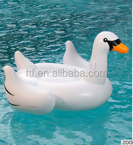 Personalizado barato inflable PVC Cisne pato plataforma flotante piscina tubo flotadores para adultos bebés lago playa juegos de agua - Product Image 5