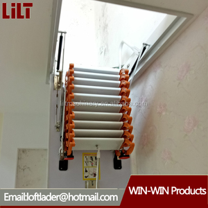Retráctil de metal telescópica loft <span class=keywords><strong>escalera</strong></span> plegable, plegable <span class=keywords><strong>escalera</strong></span> del desván - Product Image 3