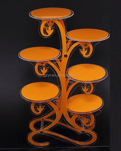 high-end 6 tier cake decoration Multilayer wedding cake stands cup acrylic cake stand