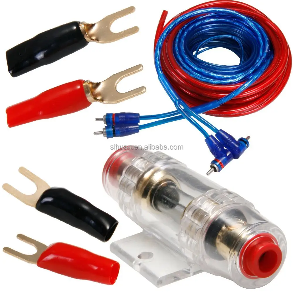 china supplier car amp kit 4000 Watt car audio power wire install amplifier wiring kit