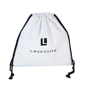 Bolsa de Lona de Algodón Reciclado con Cordón y Logotipo Impreso para Polvo - Product Image 2