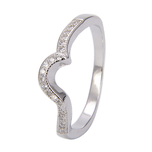 ZHILIAN Set di Anelli per Coppie, Maschio e Femmina, in Argento Sterling 925 con Zirconi, Anelli di Fidanzamento e Matrimonio - Product Image 4