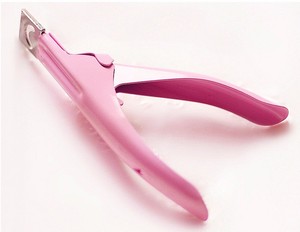 Cao Chất Lượng Thép Không Gỉ Màu Hồng Acrylic Nail Tip Cutter - Product Image 2