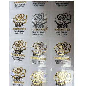 ODM/OEM Pro accepter les commandes personnalisées, estampage à chaud et gaufrage d'étiquettes, papier brillant, estampage argenté pour emballage d'étiquettes de bougies - Product Image 1