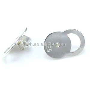 H620 حجم كبير الأذن التوصيل/خلف القرط/قرط الاذن المرصع سدادة النيكل آمنة - Product Image 2