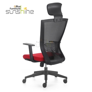 <span class=keywords><strong>Chaise</strong></span> <span class=keywords><strong>de</strong></span> <span class=keywords><strong>bureau</strong></span> pivotante en maille avec protection à dossier haut Sunshine avec modèle LS-121A-1 en tissu plastique au design moderne - Product Image 5