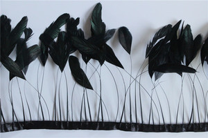 Artículos Más Vendidos 2016 de la Cola <span class=keywords><strong>Del</strong></span> Gallo Despojado Coque Feather Fringe Recortar - Product Image 1