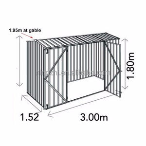 Montage facile En Acier <span class=keywords><strong>composite</strong></span> <span class=keywords><strong>abri</strong></span> <span class=keywords><strong>de</strong></span> <span class=keywords><strong>jardin</strong></span> - Product Image 2