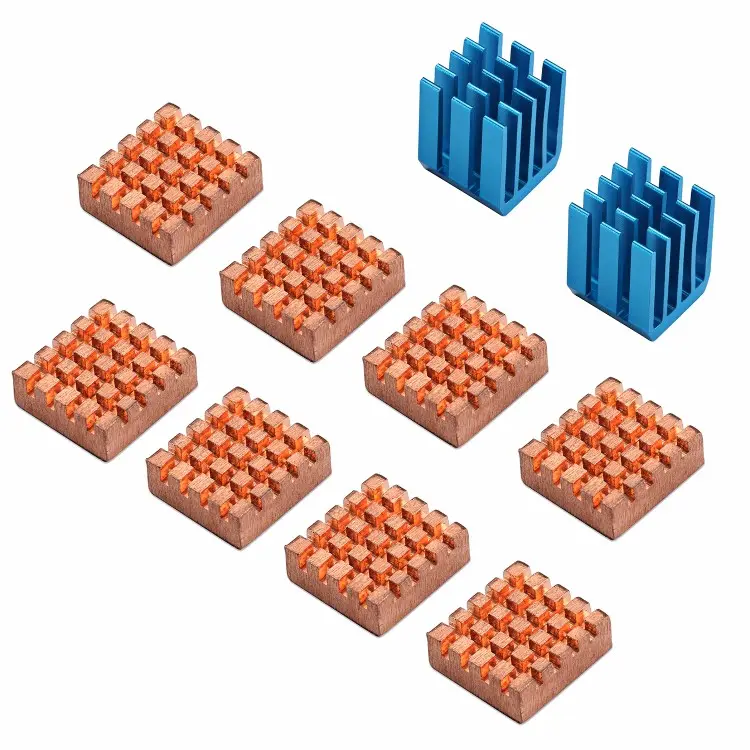 라즈베리 파이 용 핫 세일 구리 CPU 냉각 방열판 알루미늄 방열판 3 모델 B 방열판 키트
