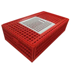 Plastic chicken transport cage for poultry farm