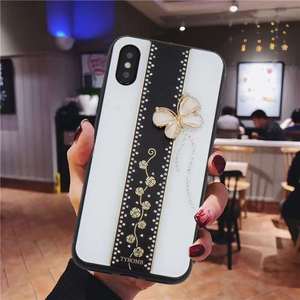 Nuova <span class=keywords><strong>Cover</strong></span> Posteriore 3D Lucida con Strass e Diamanti per <span class=keywords><strong>iPhone</strong></span> X XS MAX <span class=keywords><strong>XR</strong></span> 11 12 13 14 15 16 17 Plus Pro Max - Product Image 2