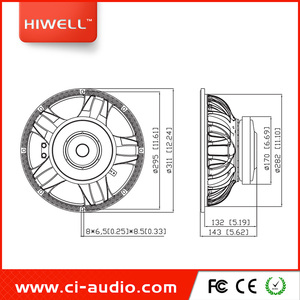 12 pollici 8ohm professionale passivo low mid gamma di altoparlanti woofer - Product Image 4