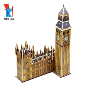 <span class=keywords><strong>Puzzle</strong></span> en mousse de papier <span class=keywords><strong>3D</strong></span>, 9 pièces, Architecture célèbre dans le monde, grand <span class=keywords><strong>ben</strong></span> londres - Product Image 4