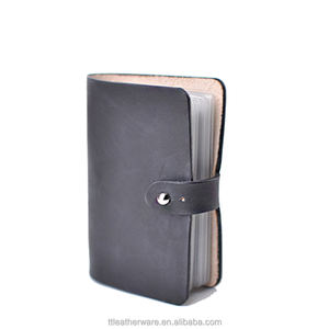 Women's Men's Veg Tanned Leather Business Credit Card Holder - Product Image 6