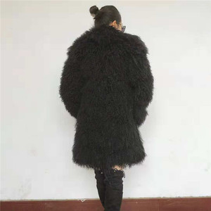 ALICEFUR del Commercio All'ingrosso di modo reale Mongolo Tibetano agnello <span class=keywords><strong>cappotto</strong></span> di pelliccia per le donne inverno - Product Image 5