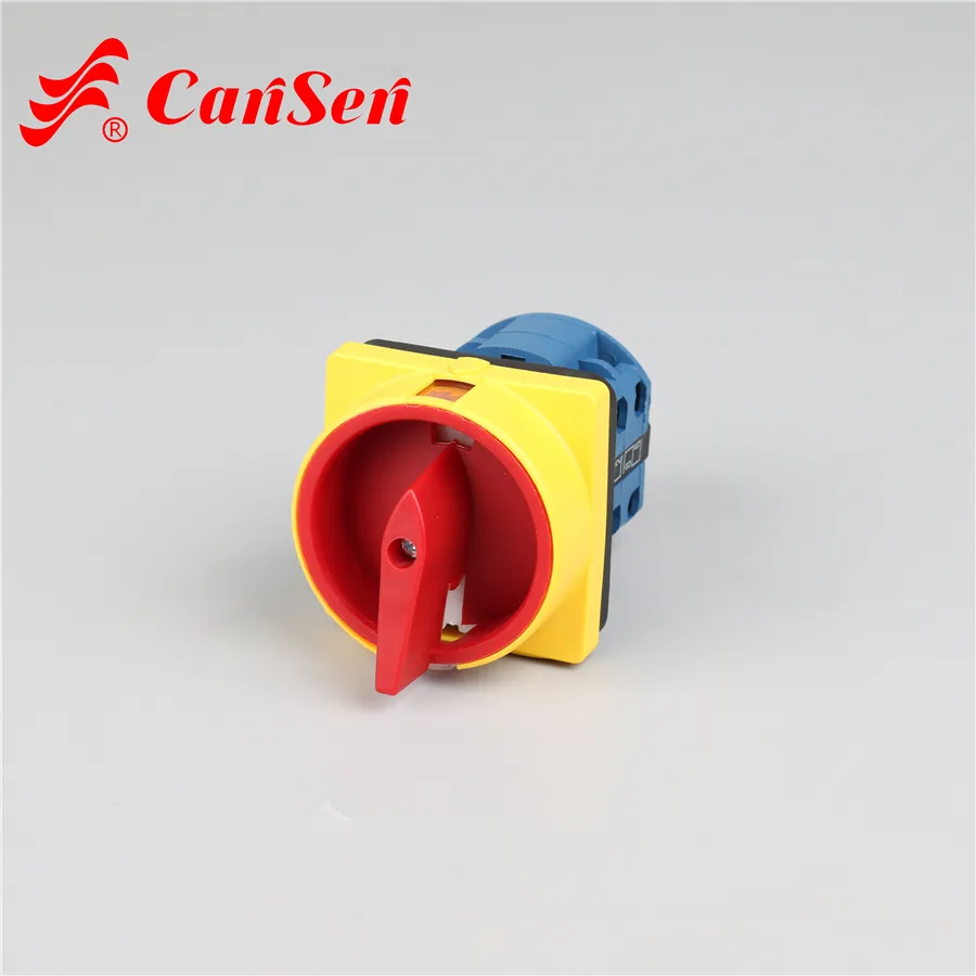 Cansen LW26GS-20/04-1 Merah Kuning Pad-Kunci 20a Rotary Cam Limit Switch