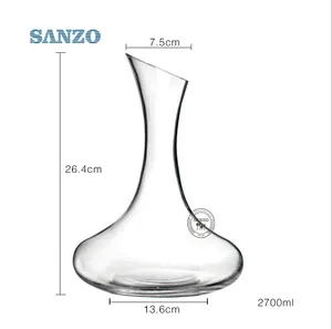 SANZO высококачественный ручной работы выдувной стакан/хрустальный материал прозрачный Графин для вина для дома