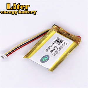 Plugue 1.5-<strong>3</strong> P <strong>3</strong>.7 103550 2500 uustom mAh ultra thin rechargeable Li-Ion LiPo batteries battery with wires - Product Image 3