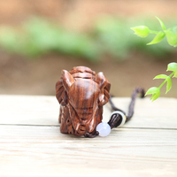 Article artisanal créatif sculpture Fine éléphant en bois vif artisanat